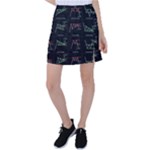 Chart Pattern Tennis Skirt