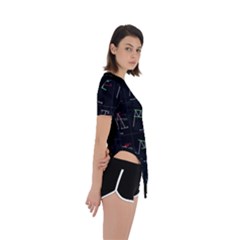 Asymmetrical Short Sleeve Sports T-Shirt 