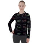 Chart Pattern Women s Pique Long Sleeve Tee