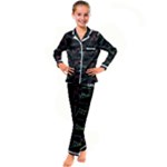 Chart Pattern Kid s Satin Long Sleeve Pajamas Set