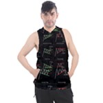 Chart Pattern Men s Sleeveless Hoodie