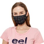 Chart Pattern Crease Cloth Face Mask (Adult)