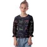 Chart Pattern Kids  Cuff Sleeve Top