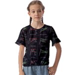 Chart Pattern Kids  Cuff Sleeve Scrunch Bottom Tee