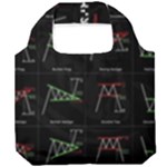 Chart Pattern Foldable Grocery Recycle Bag