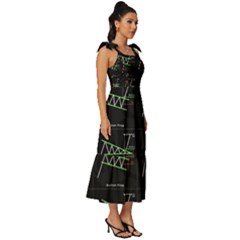 Tie-Strap Tiered Midi Chiffon Dress 