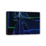 Screen Glitch Broken  Crack  Fracture  Glass Pattern Mini Canvas 6  x 4  (Stretched)