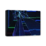 Screen Glitch Broken  Crack  Fracture  Glass Pattern Mini Canvas 7  x 5  (Stretched)