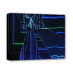 Screen Glitch Broken  Crack  Fracture  Glass Pattern Deluxe Canvas 14  x 11  (Stretched)