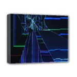 Screen Glitch Broken  Crack  Fracture  Glass Pattern Deluxe Canvas 14  x 11  (Stretched)