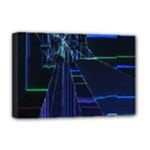 Screen Glitch Broken  Crack  Fracture  Glass Pattern Deluxe Canvas 18  x 12  (Stretched)