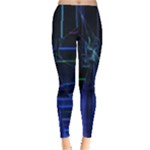 Screen Glitch Broken  Crack  Fracture  Glass Pattern Leggings 