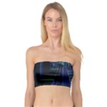 Screen Glitch Broken  Crack  Fracture  Glass Pattern Bandeau Top