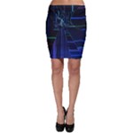 Screen Glitch Broken  Crack  Fracture  Glass Pattern Bodycon Skirt