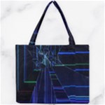 Screen Glitch Broken  Crack  Fracture  Glass Pattern Mini Tote Bag