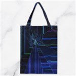 Screen Glitch Broken  Crack  Fracture  Glass Pattern Classic Tote Bag