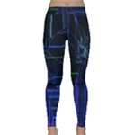 Screen Glitch Broken  Crack  Fracture  Glass Pattern Classic Yoga Leggings