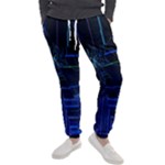 Screen Glitch Broken  Crack  Fracture  Glass Pattern Men s Jogger Sweatpants