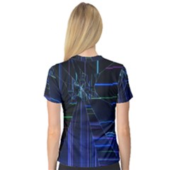 V-Neck Sport Mesh T-Shirt 