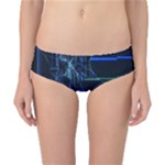 Screen Glitch Broken  Crack  Fracture  Glass Pattern Classic Bikini Bottoms