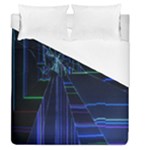 Screen Glitch Broken  Crack  Fracture  Glass Pattern Duvet Cover (Queen Size)