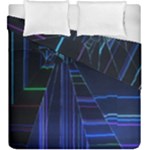 Screen Glitch Broken  Crack  Fracture  Glass Pattern Duvet Cover Double Side (King Size)