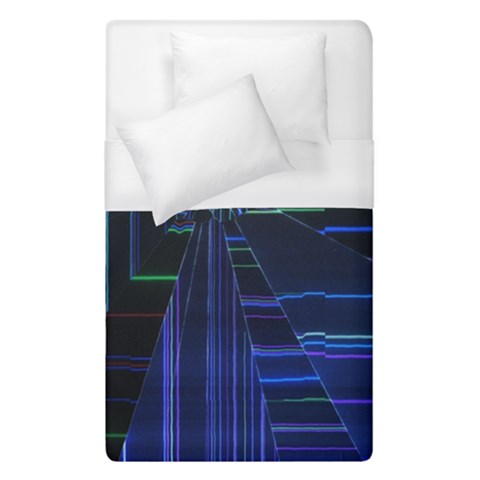Screen Glitch Broken  Crack  Fracture  Glass Pattern Duvet Cover (Single Size) from ArtsNow.com