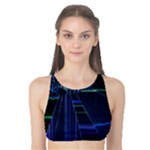 Screen Glitch Broken  Crack  Fracture  Glass Pattern Tank Bikini Top