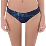 Screen Glitch Broken  Crack  Fracture  Glass Pattern Reversible Hipster Bikini Bottoms