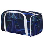 Screen Glitch Broken  Crack  Fracture  Glass Pattern Toiletries Pouch