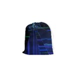 Screen Glitch Broken  Crack  Fracture  Glass Pattern Drawstring Pouch (XS)