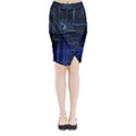 Midi Wrap Pencil Skirt 