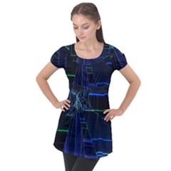 Puff Sleeve Tunic Top 