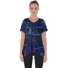 Cut Out Side Drop T-Shirt 