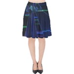 Screen Glitch Broken  Crack  Fracture  Glass Pattern Velvet High Waist Skirt