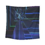 Screen Glitch Broken  Crack  Fracture  Glass Pattern Square Tapestry (Small)