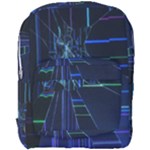 Screen Glitch Broken  Crack  Fracture  Glass Pattern Full Print Backpack