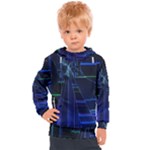 Screen Glitch Broken  Crack  Fracture  Glass Pattern Kids  Hooded Pullover