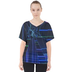 V-Neck Dolman Drape Top 