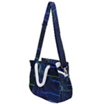 Screen Glitch Broken  Crack  Fracture  Glass Pattern Rope Handles Shoulder Strap Bag