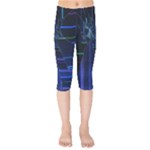 Screen Glitch Broken  Crack  Fracture  Glass Pattern Kids  Capri Leggings 