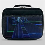 Screen Glitch Broken  Crack  Fracture  Glass Pattern Lunch Bag