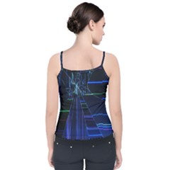 Velvet Spaghetti Strap Top 