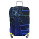 Screen Glitch Broken  Crack  Fracture  Glass Pattern Luggage Cover (Medium)