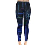 Screen Glitch Broken  Crack  Fracture  Glass Pattern Inside Out Leggings