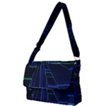 Screen Glitch Broken  Crack  Fracture  Glass Pattern Full Print Messenger Bag (S)