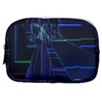 Screen Glitch Broken  Crack  Fracture  Glass Pattern Make Up Pouch (Small)
