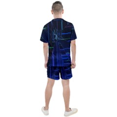 Men s Mesh T-Shirt and Shorts Set 