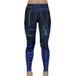 Screen Glitch Broken  Crack  Fracture  Glass Pattern Lightweight Velour Classic Yoga Leggings