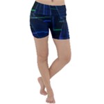 Screen Glitch Broken  Crack  Fracture  Glass Pattern Lightweight Velour Yoga Shorts